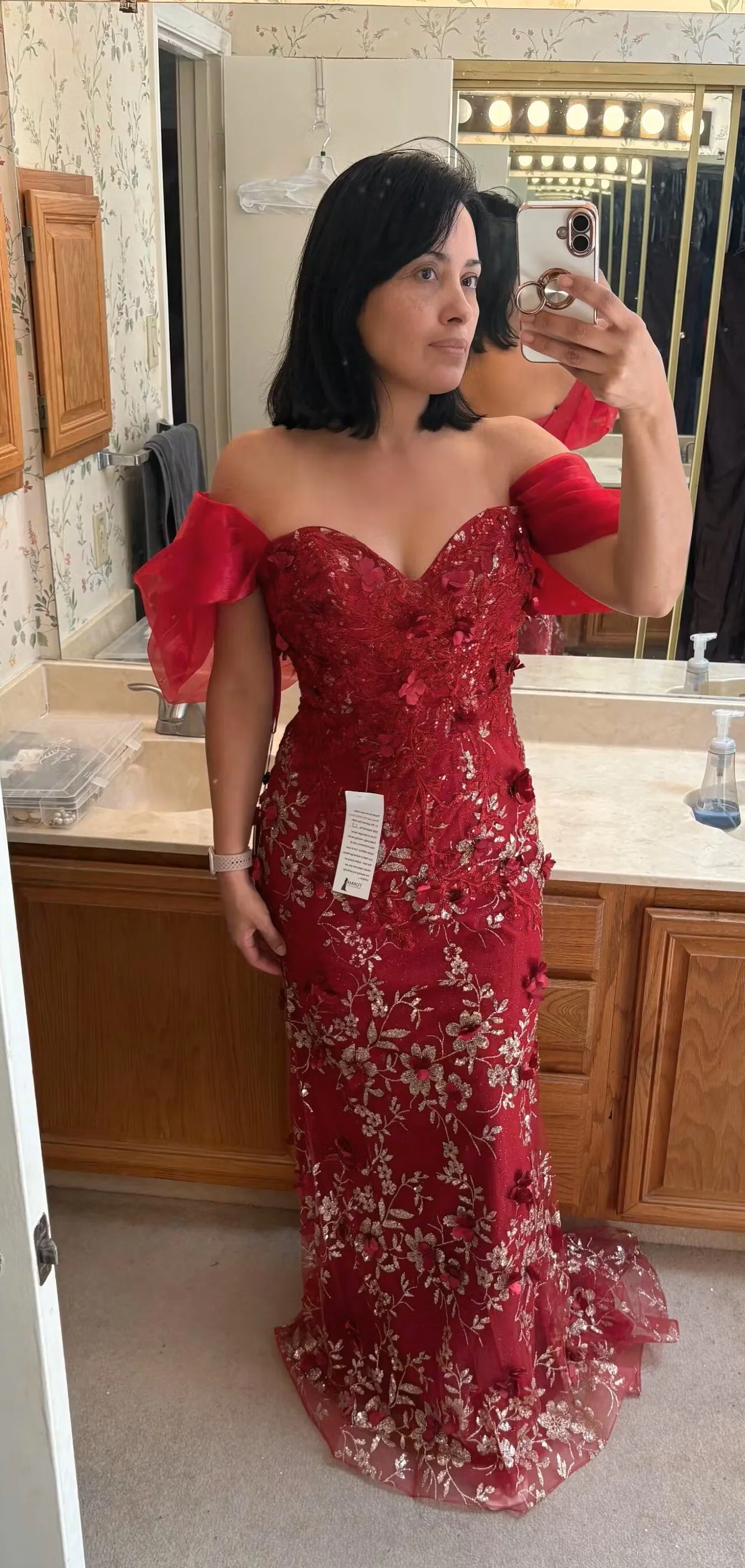 Rose Gold Quinceanera Mom Dresses Mother of the Quince Gowns - Image 13