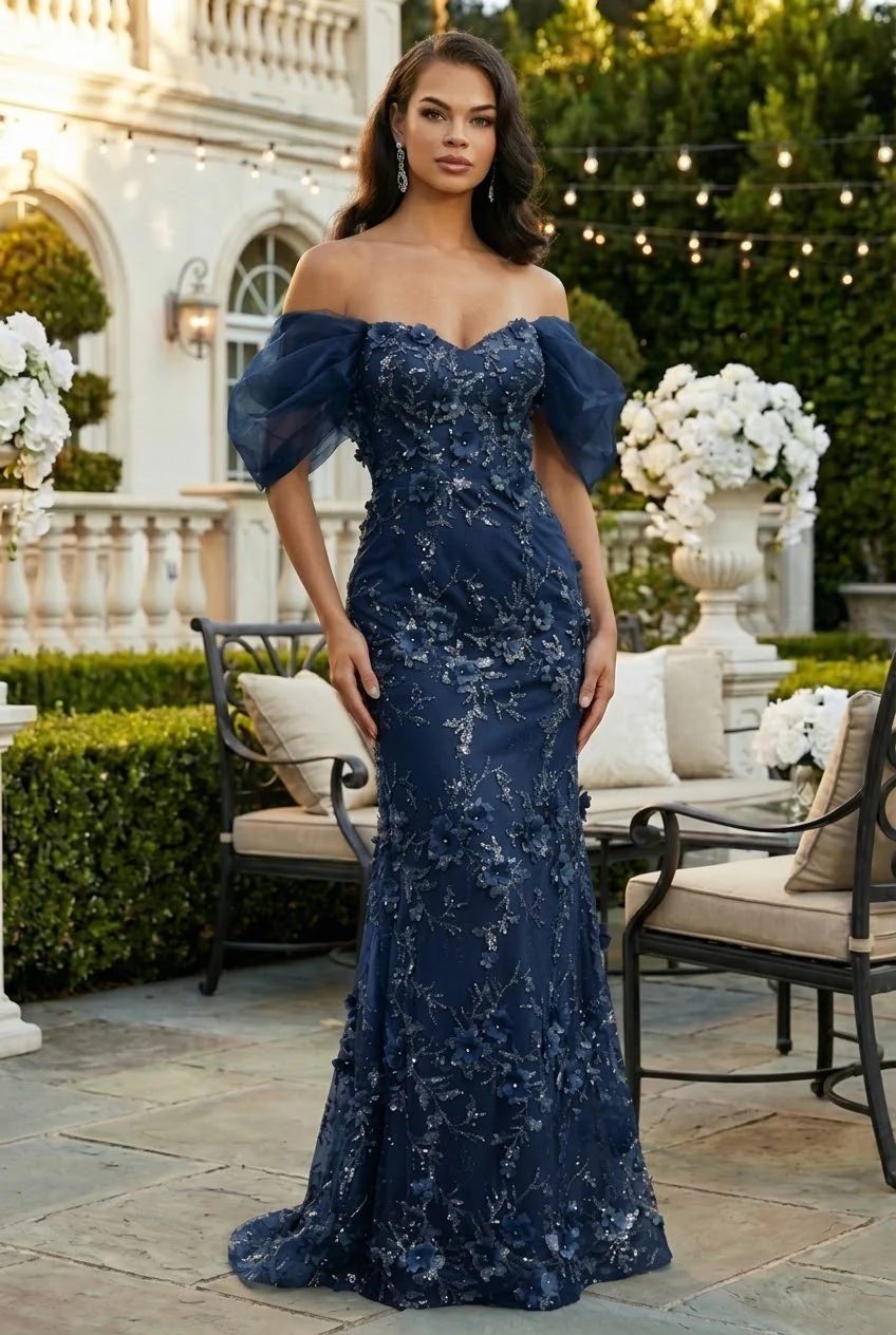 Rose Gold Quinceanera Mom Dresses Mother of the Quince Gowns - Image 2