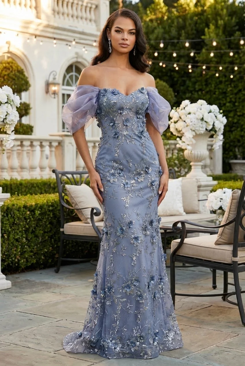 Rose Gold Quinceanera Mom Dresses Mother of the Quince Gowns - Image 5