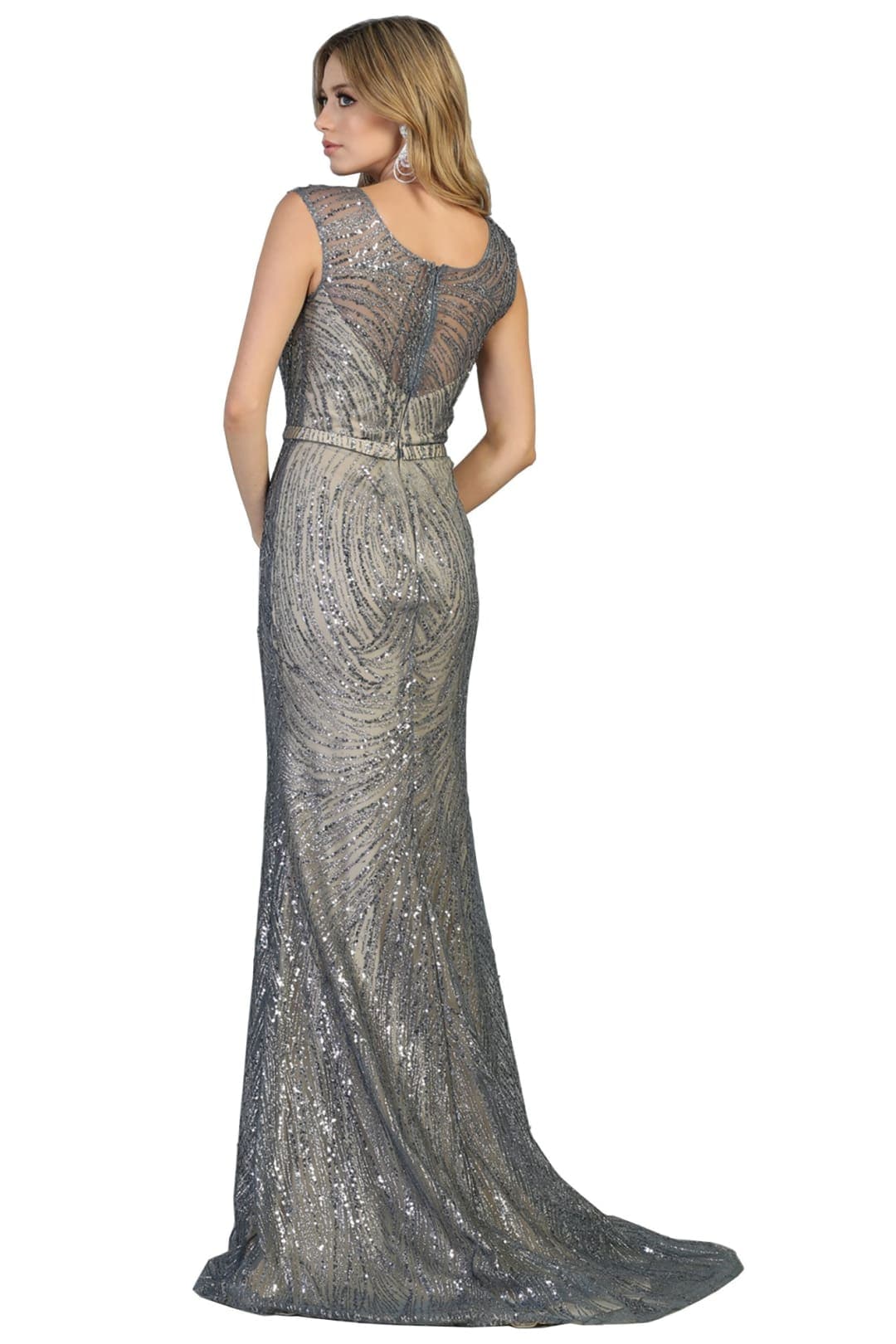 Royal Queen RQ7810 Glitter Sequins Scoop Neck Special Occasion Gown-New Collection - Image 13