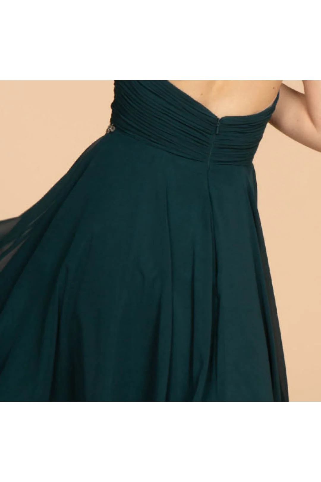 Ruched Strapless Short Dress by Elizabeth KGS1637 - Image 8