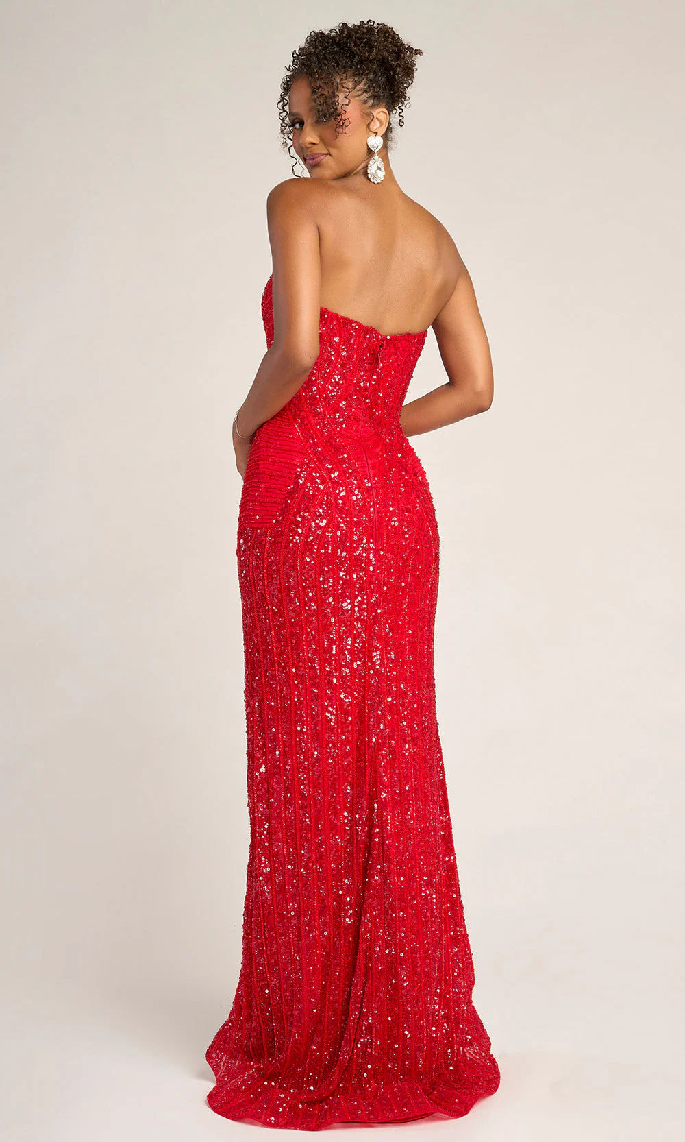 Sequin Mermaid Evening Gown with High Slit Formal Dress by Portia and Scarlett PS26424C - Image 13