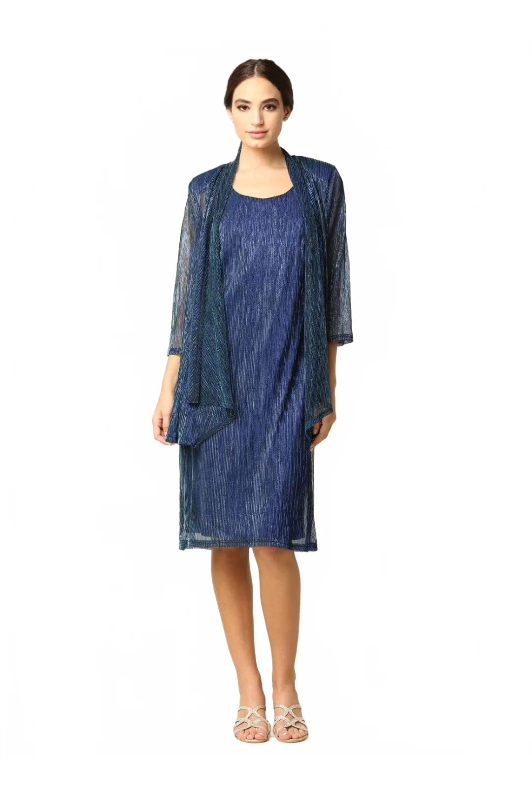 Short Formal Mother of the Bride Jacket Dress by Eva USA - Image 3
