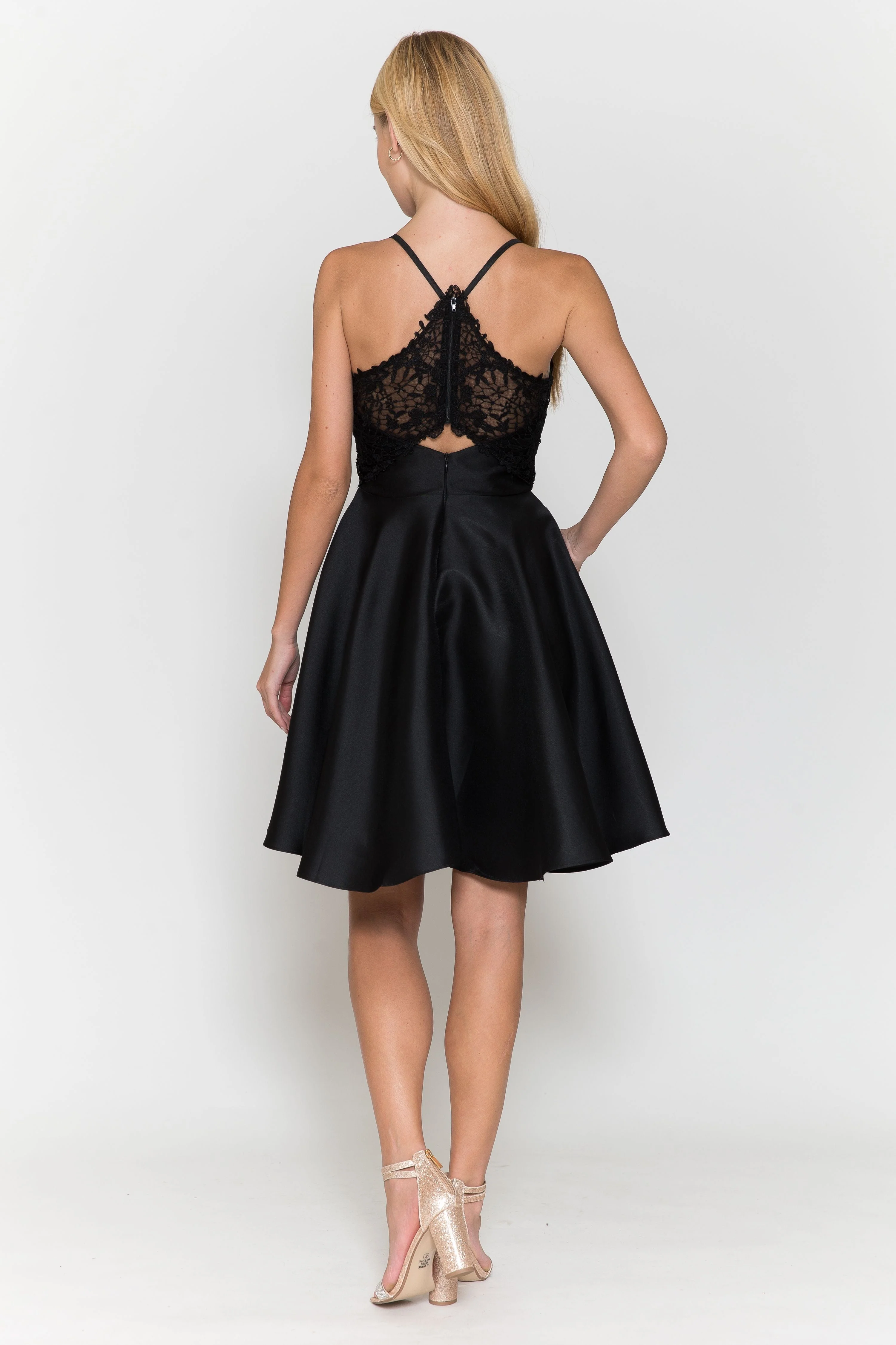 Poly USA 8698 Short Mikado Pocket Dress - Image 2