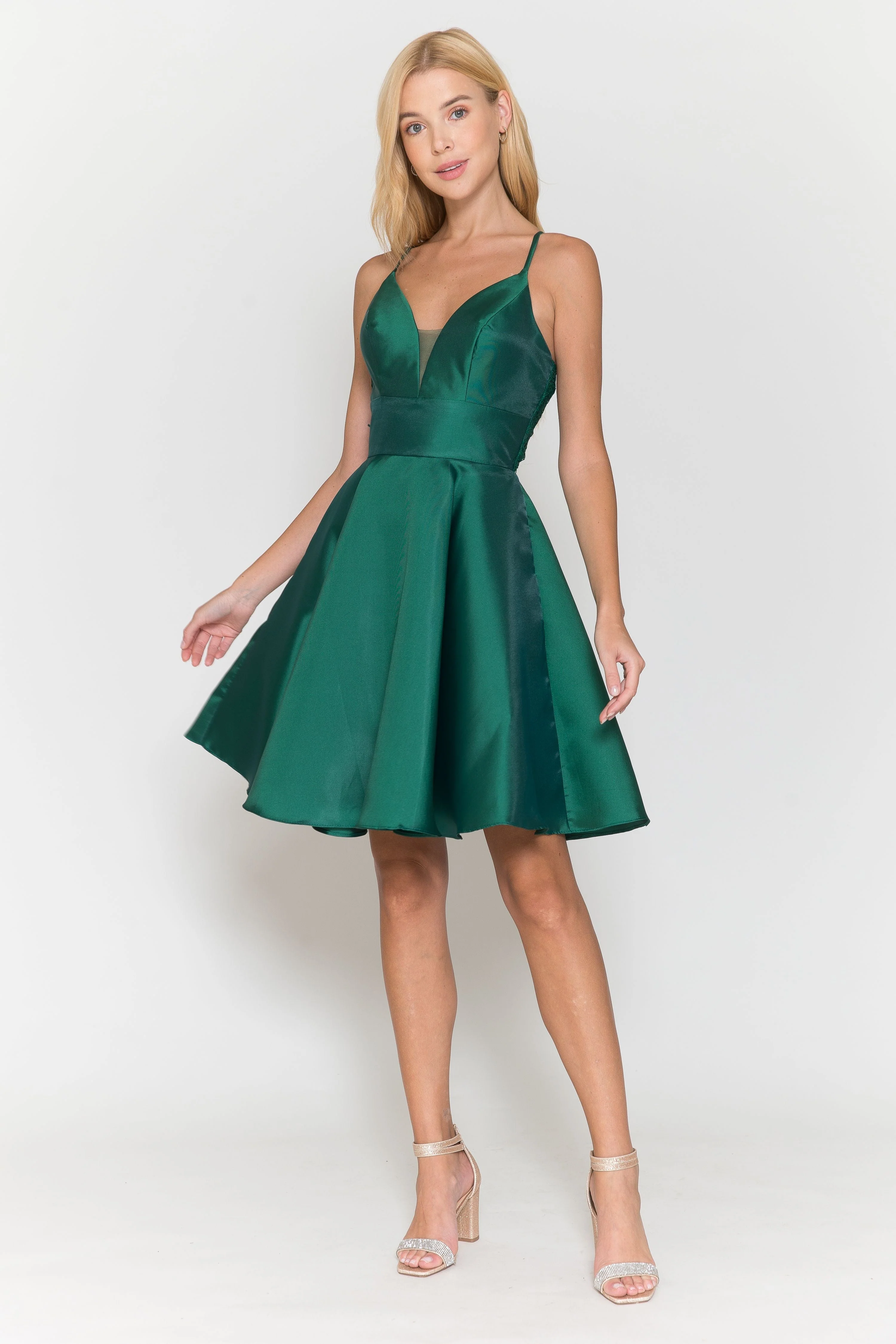 Poly USA 8698 Short Mikado Pocket Dress - Image 6