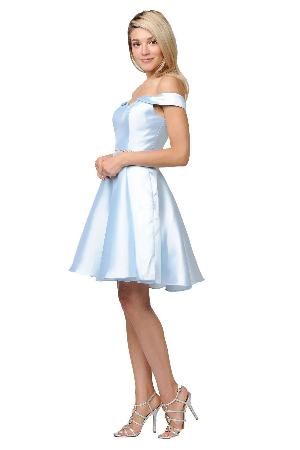 Poly USA 7948 Short Off Shoulder Mikado Dress - Image 11