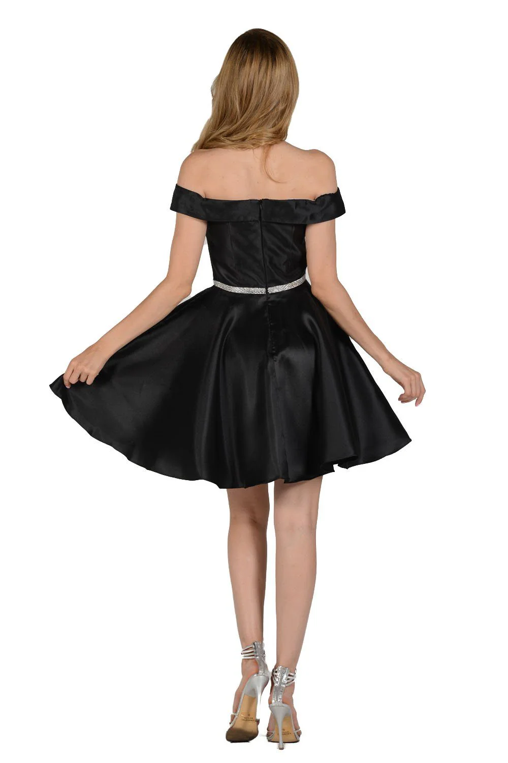 Poly USA 7948 Short Off Shoulder Mikado Dress - Image 12