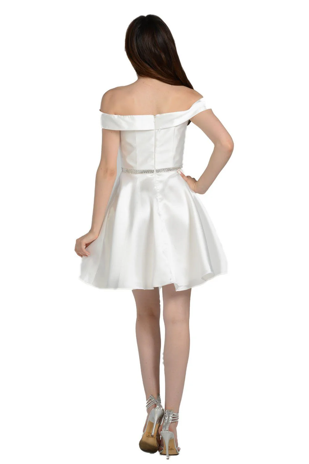 Poly USA 7948 Short Off Shoulder Mikado Dress - Image 13