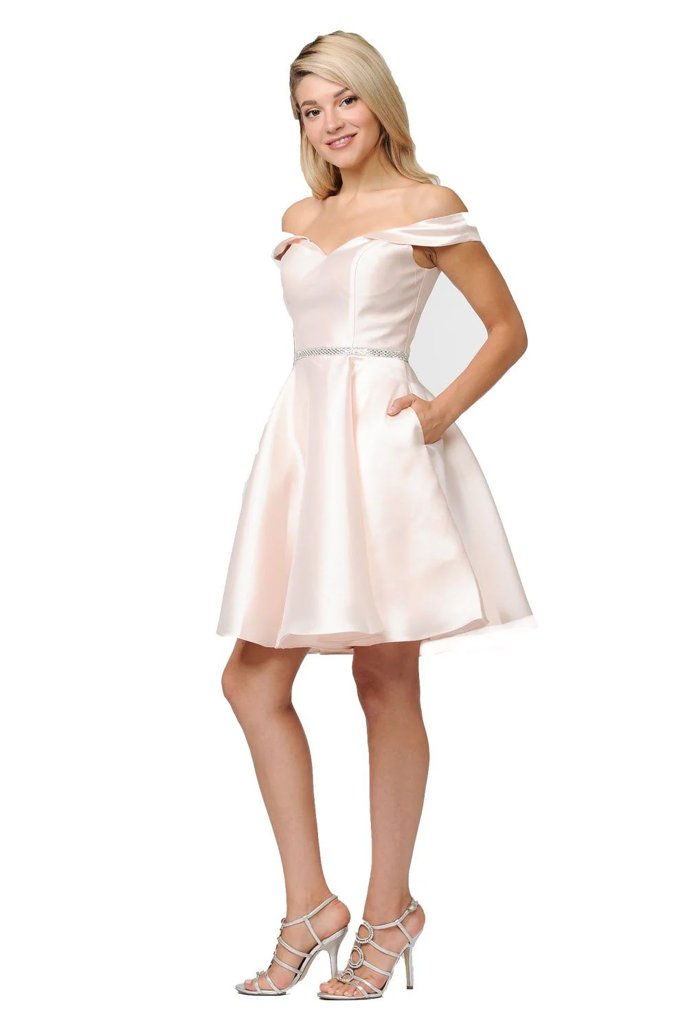 Poly USA 7948 Short Off Shoulder Mikado Dress - Image 15