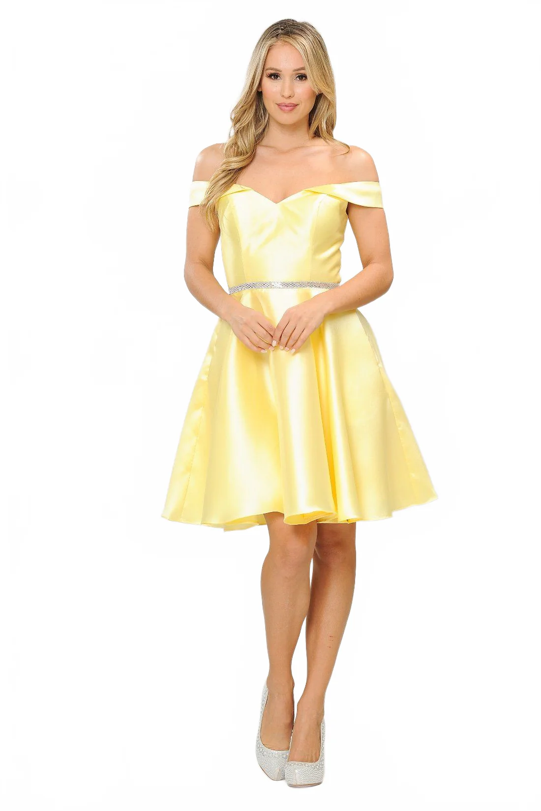 Poly USA 7948 Short Off Shoulder Mikado Dress - Image 17