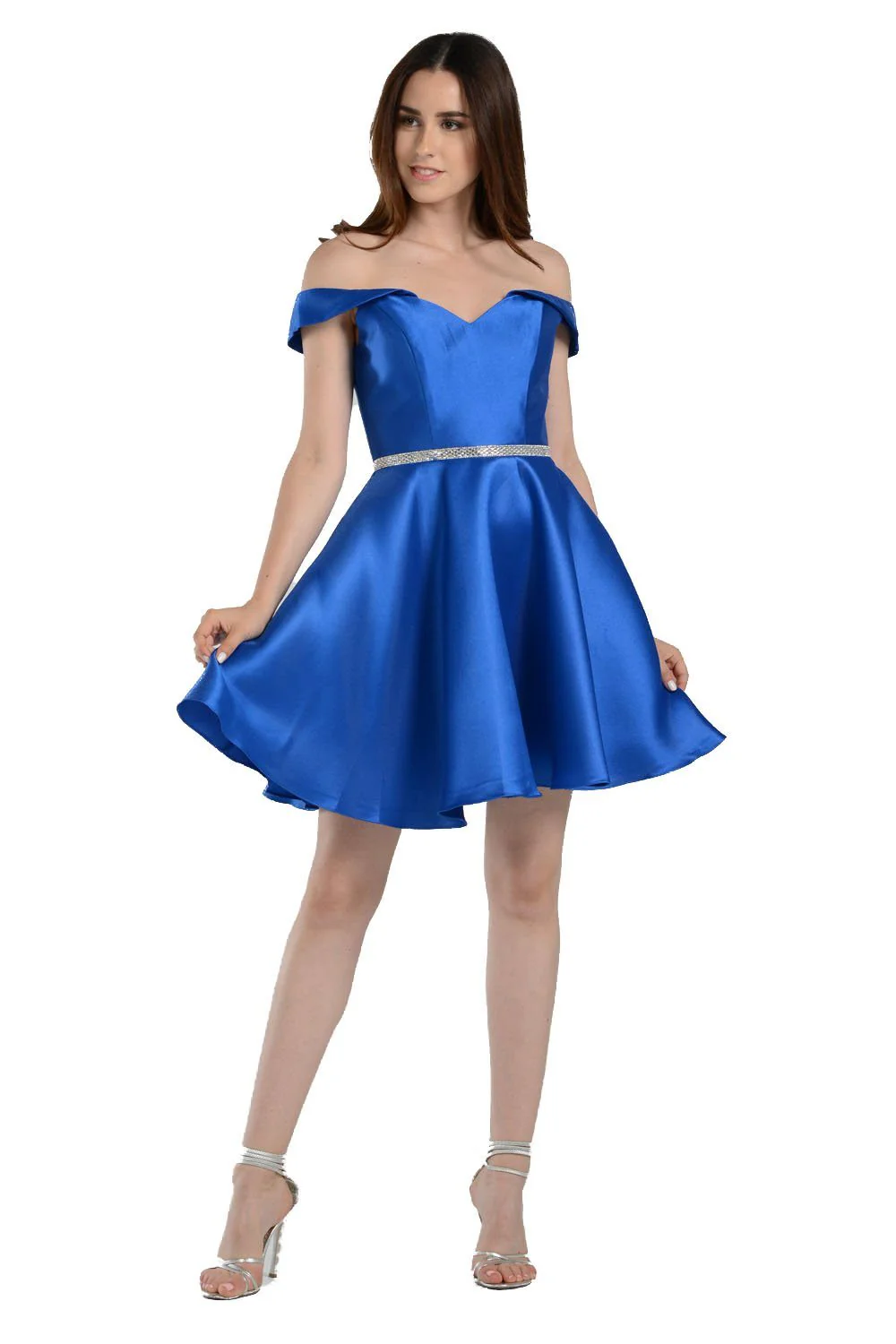 Poly USA 7948 Short Off Shoulder Mikado Dress - Image 4