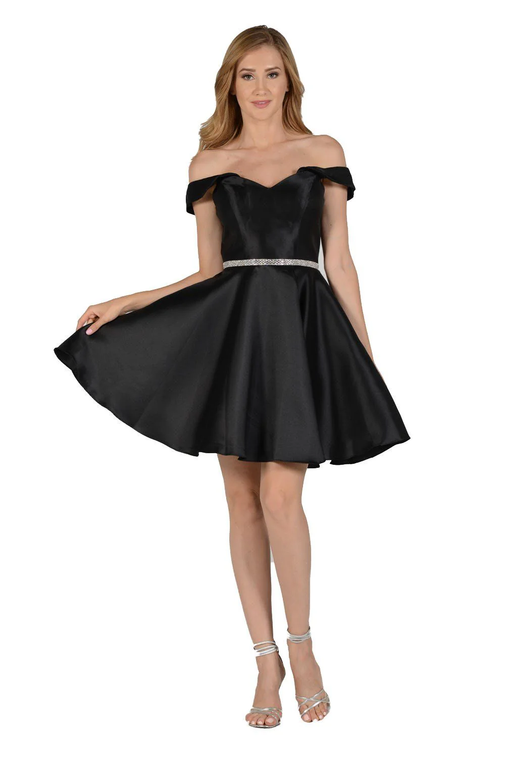 Poly USA 7948 Short Off Shoulder Mikado Dress - Image 7