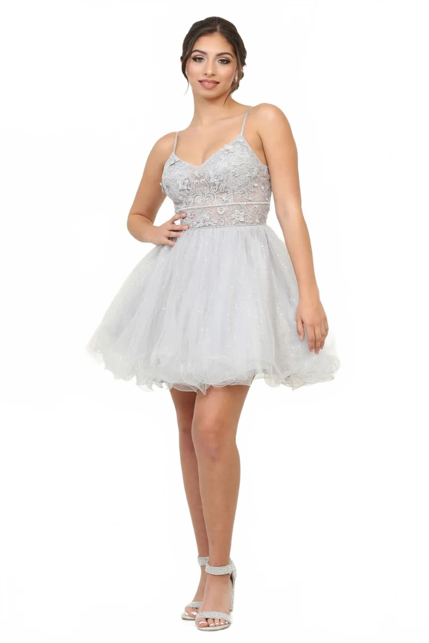 Silver Graduation Dress | Commencement Ceremony Party Outfit by MQ2067 - Image 5