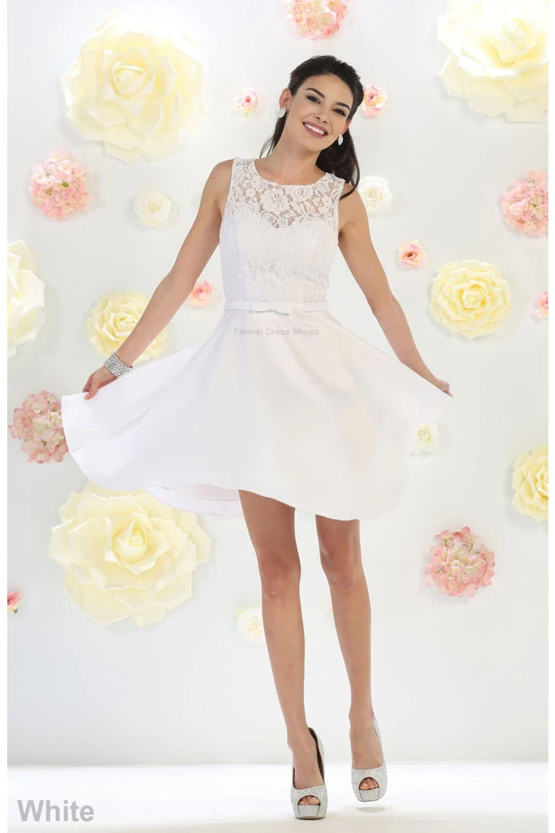 Simple & Classy Short Bridesmaids Dress - Image 3