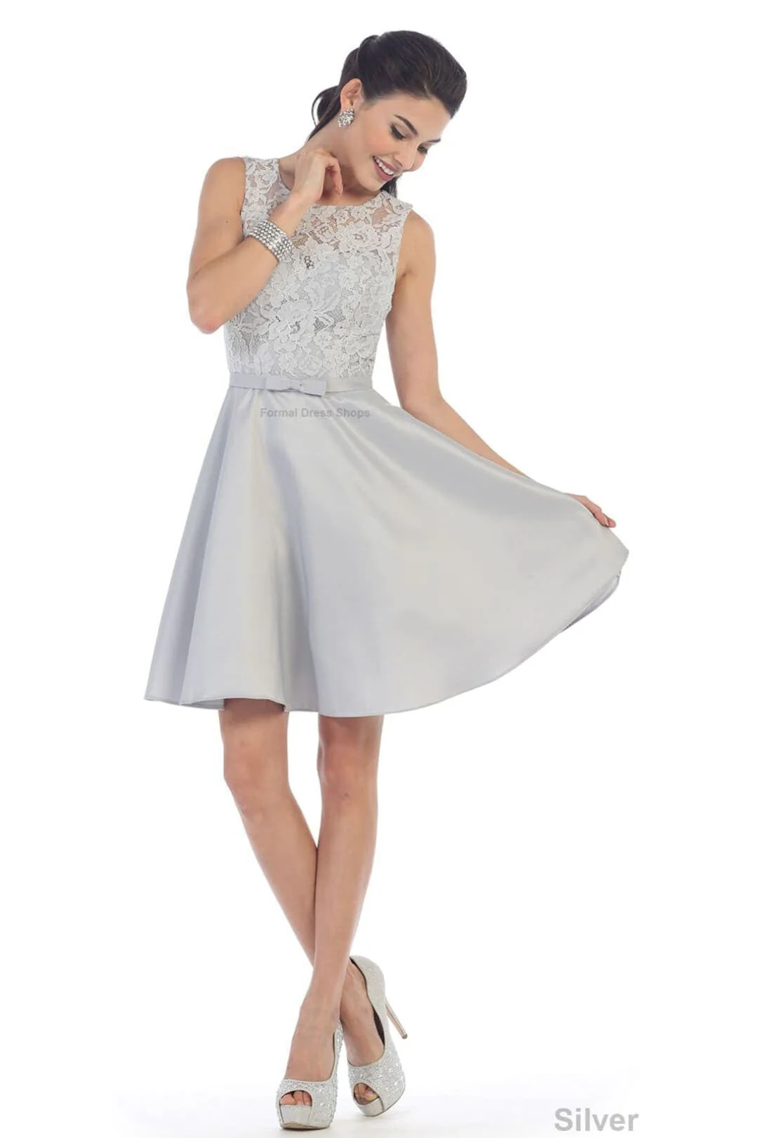 Simple & Classy Short Bridesmaids Dress - Image 8