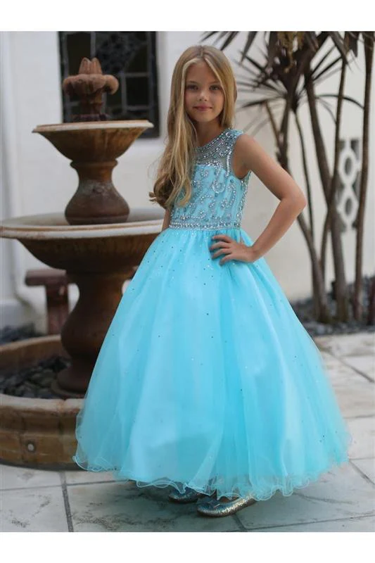 Elegant Beaded Tulle Dress with Sequin Embroidery & Ruffle Lined Skirt By AG5274 - Image 3