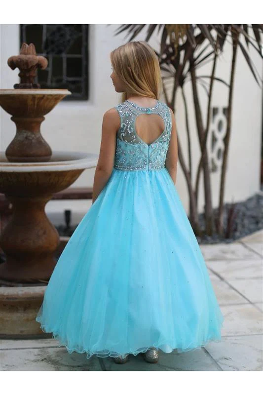 Elegant Beaded Tulle Dress with Sequin Embroidery & Ruffle Lined Skirt By AG5274 - Image 4