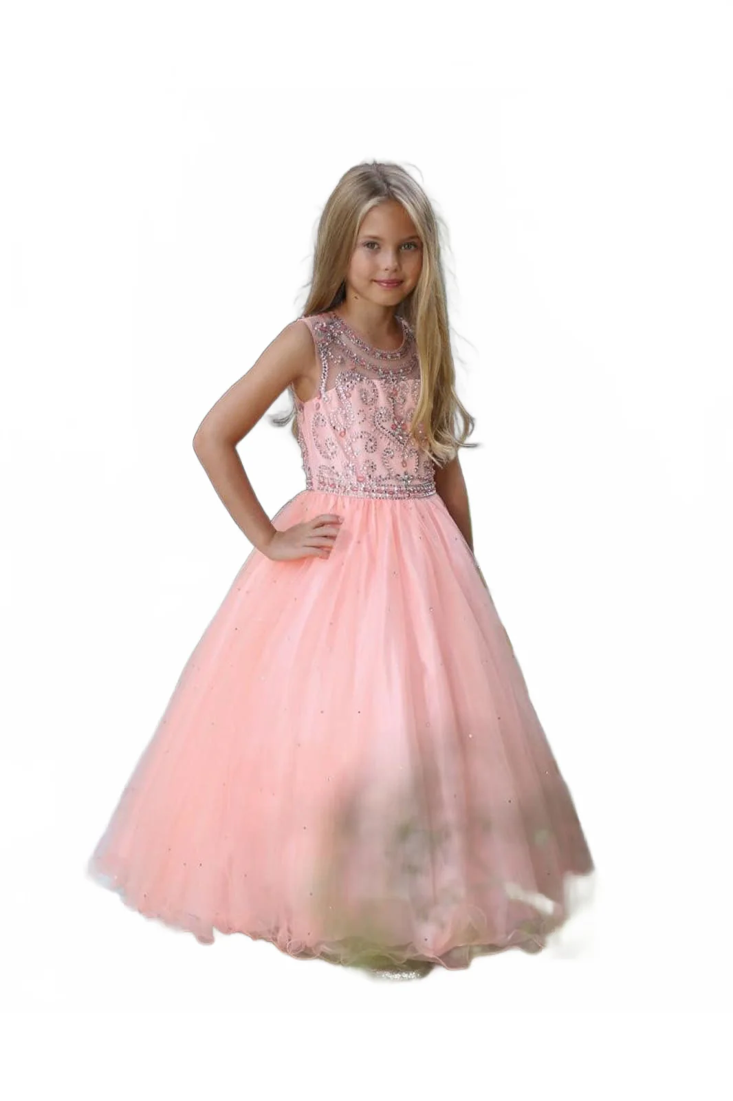 Elegant Beaded Tulle Dress with Sequin Embroidery & Ruffle Lined Skirt By AG5274 - Image 6