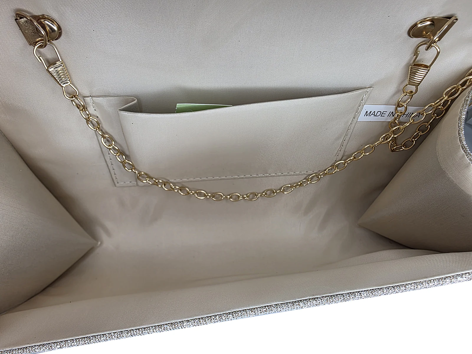 Sparkly Envelope Clutch Purse – Black Gold or Silver | HBG-105240S - Image 11