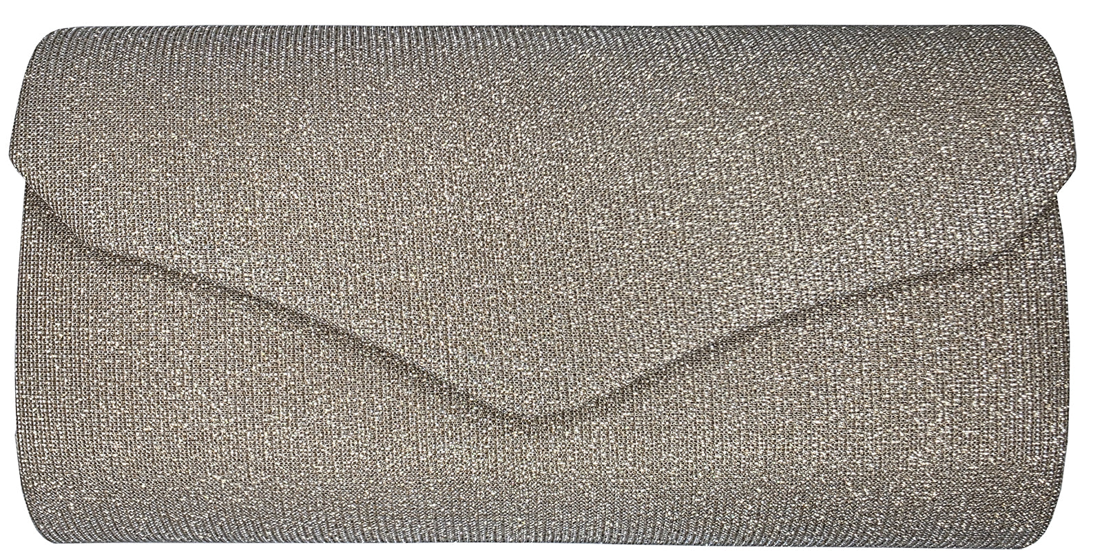 Sparkly Envelope Clutch Purse – Black Gold or Silver | HBG-105240S - Image 9