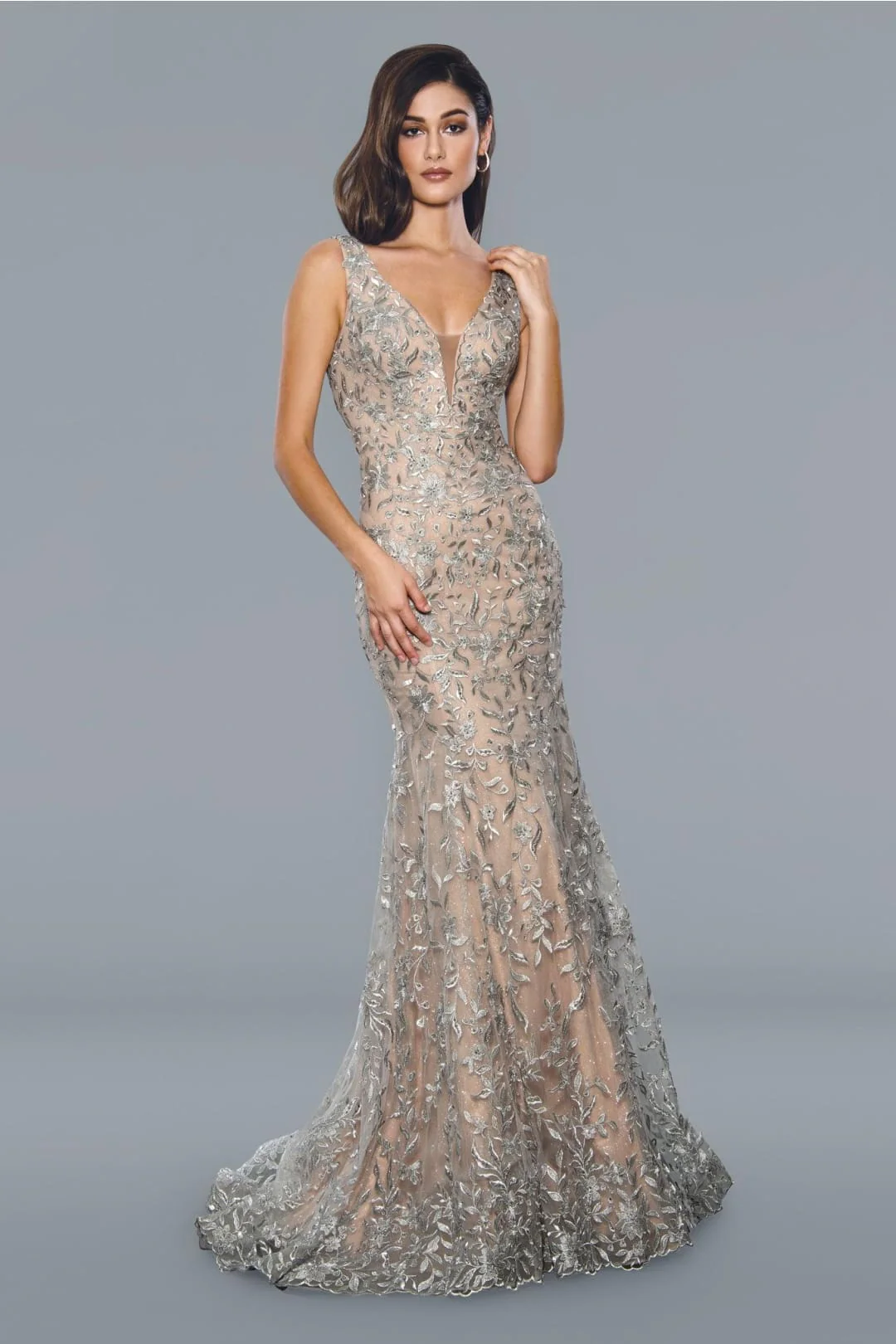 Stella Couture 20041 Long Fitted Sleeveless Prom Gown - Image 3