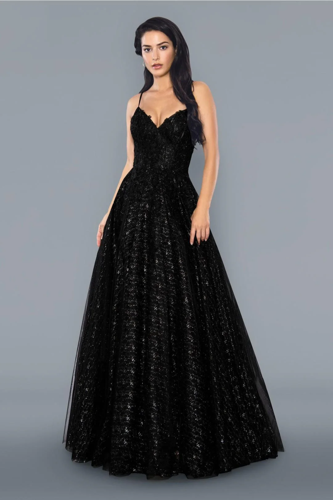 Stella Couture 21036 Long Spaghetti Straps Evening Gown - Image 4