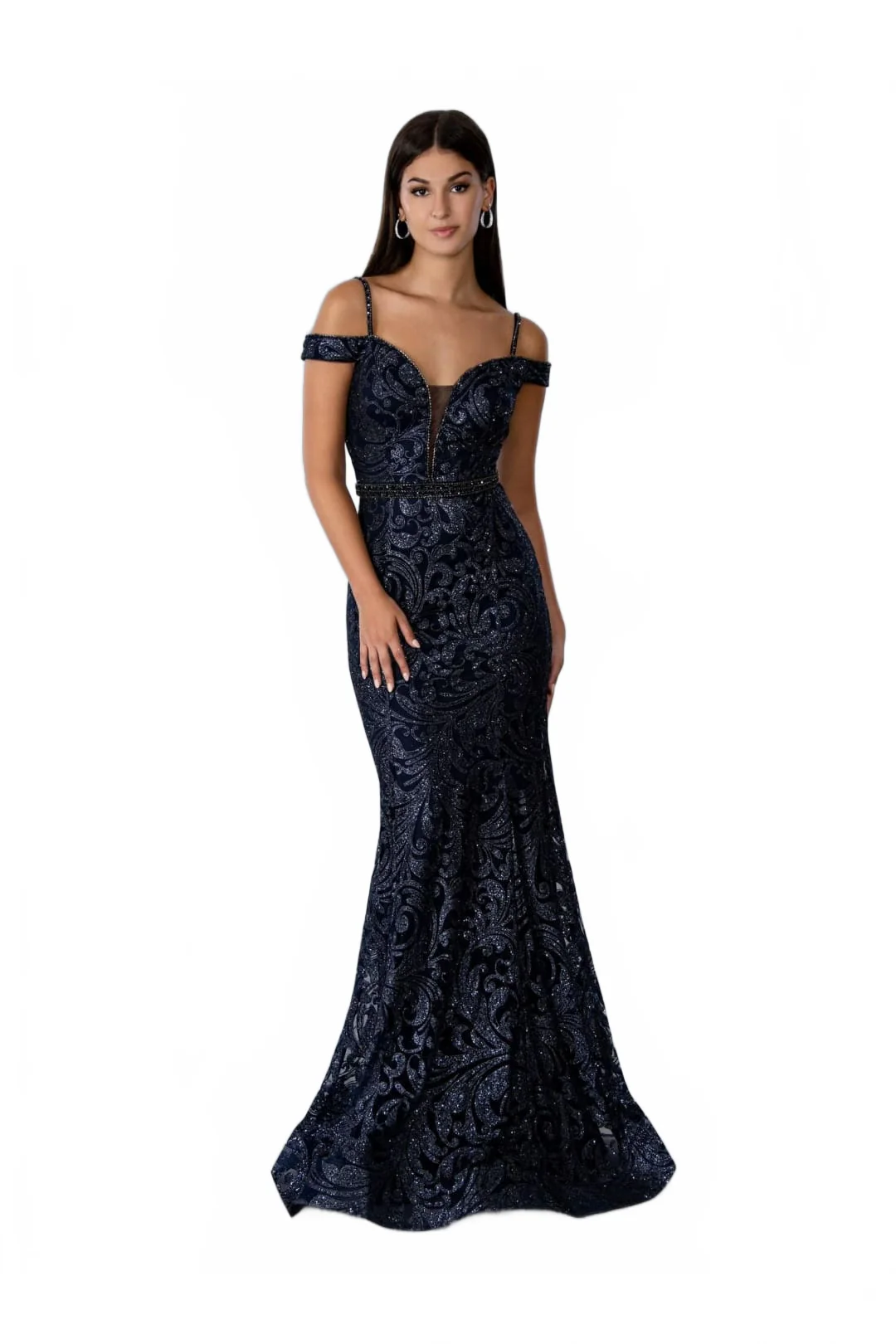 Stella Couture 21044 Long Off Shoulder Evening Dress - Image 4