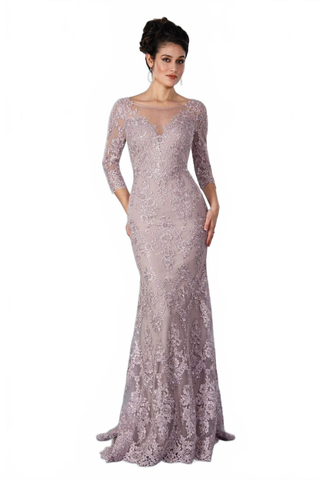 Stella Couture 22354 Long Fitted Evening Gown - Image 2