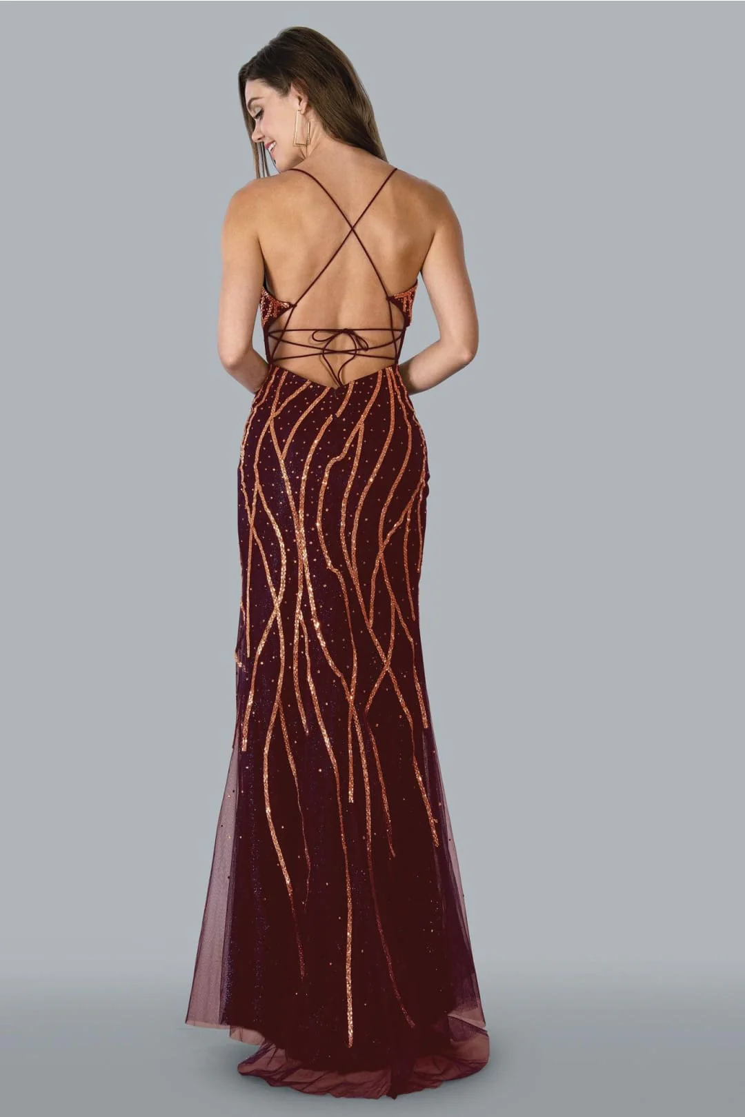Stella Couture 23137 Long Sparkling Evening Gown - Image 2