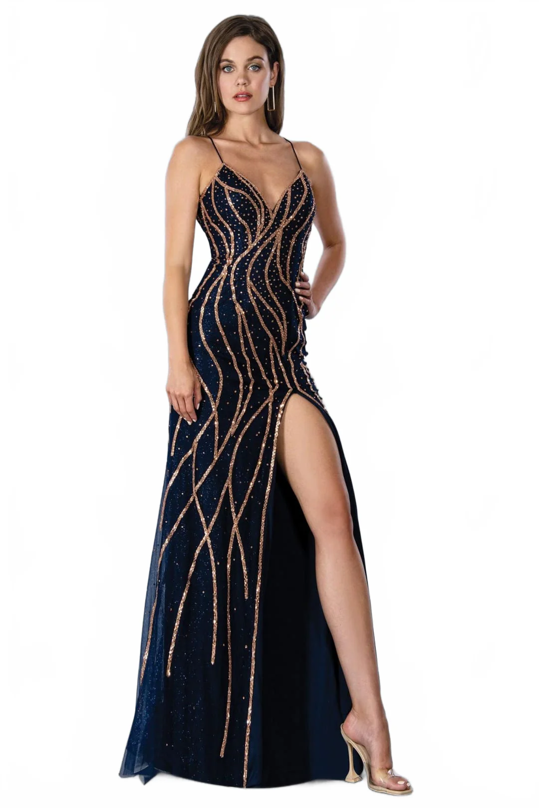 Stella Couture 23137 Long Sparkling Evening Gown - Image 3