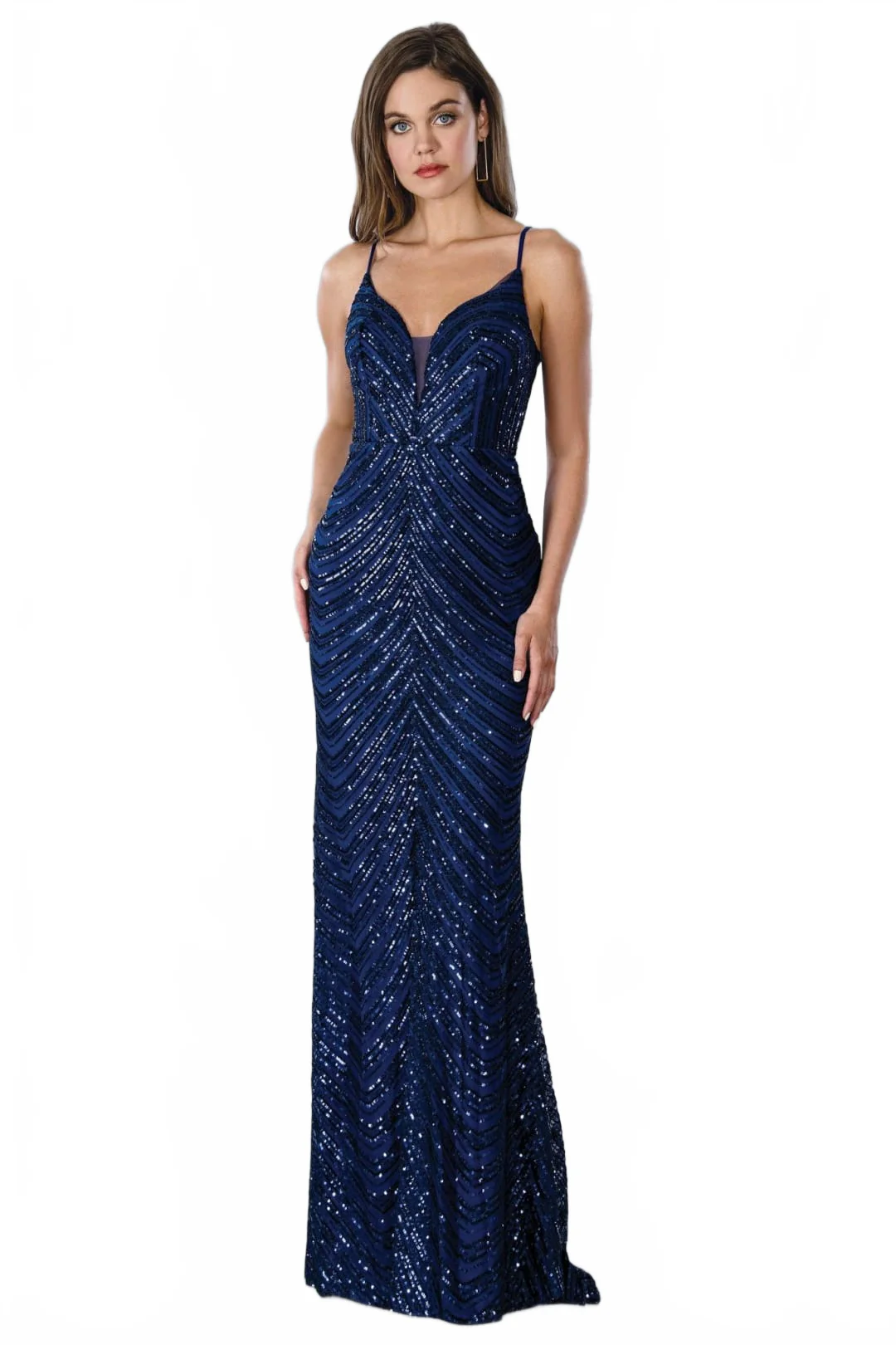 Stella Couture 23182 Long Sparkling Evening Gown - Image 3