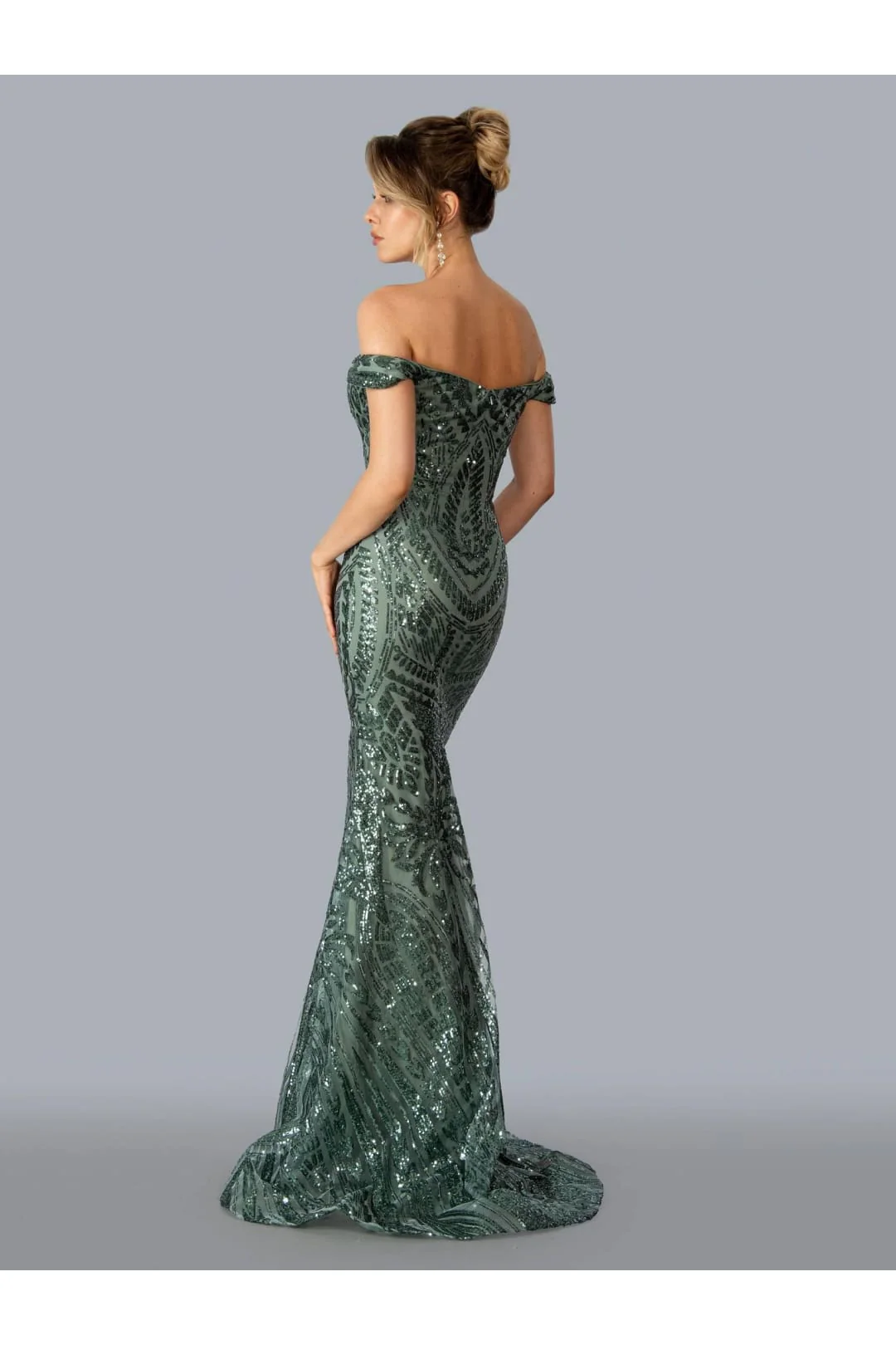 Stella Couture 23316 Long Off Shoulder Evening Dress - Image 2