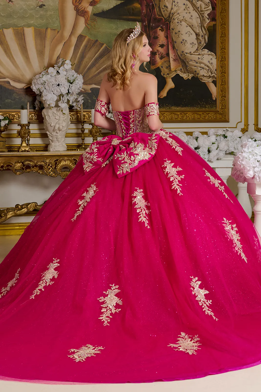 Strapless Corset Ball Gown by Elizabeth K GL3641 - Image 2