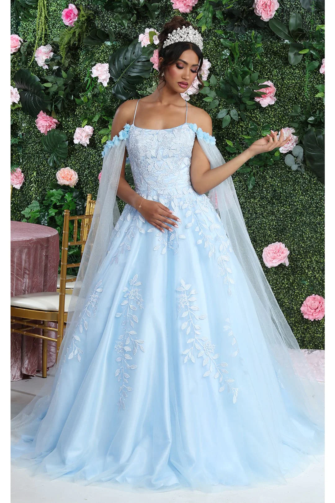 Sweet 16 Birthday Party Dress in Baby Blue Style LK191 Ball Gown