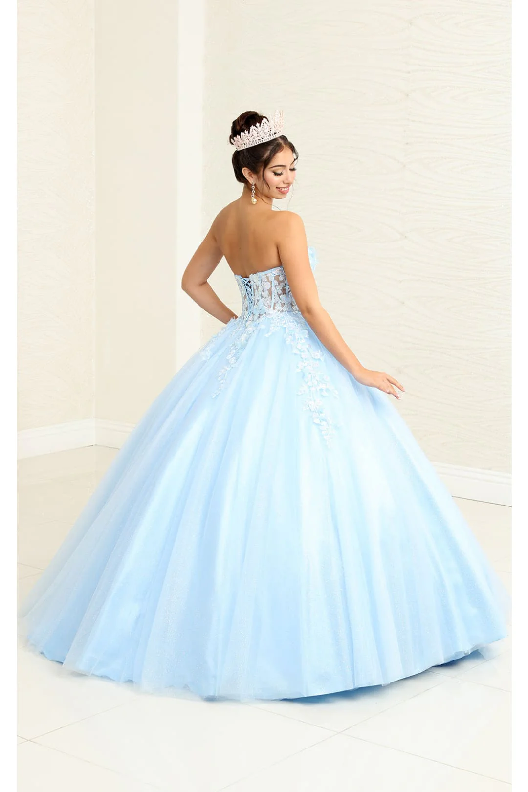 Sweet 16 Birthday Party Dress in Baby Blue by LK243 Ball Gown - Image 2