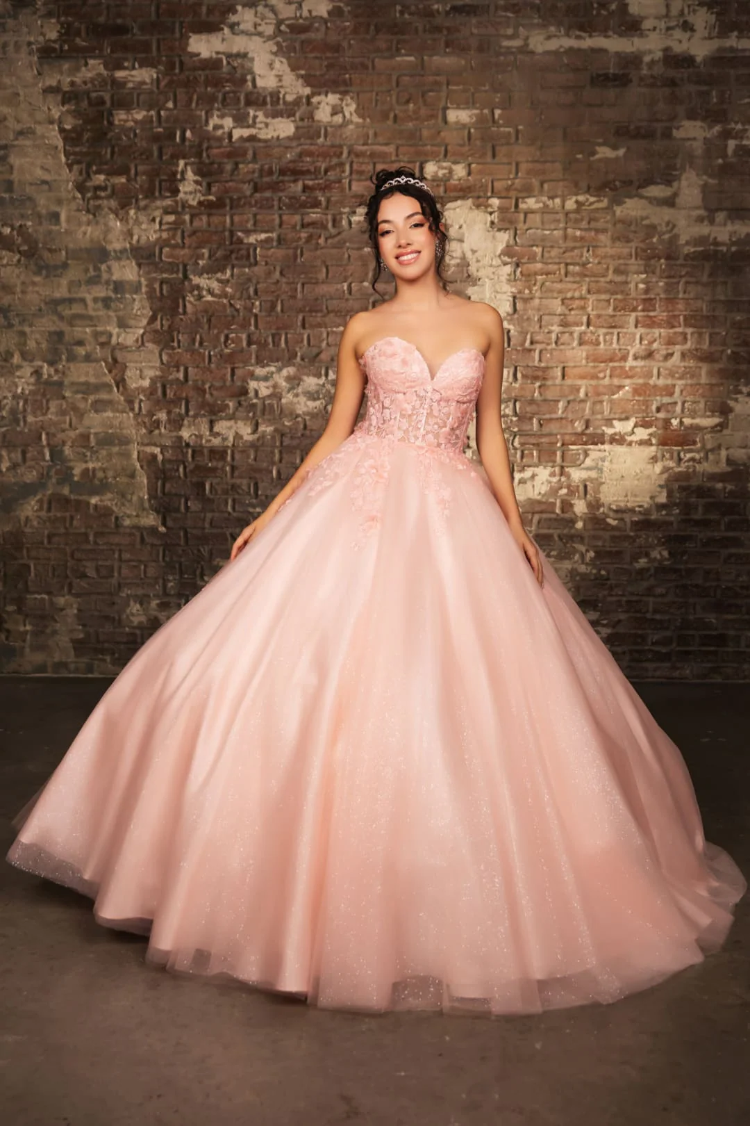 Sweet 16 Birthday Party Dress in Blush by LK243 Ball Gown