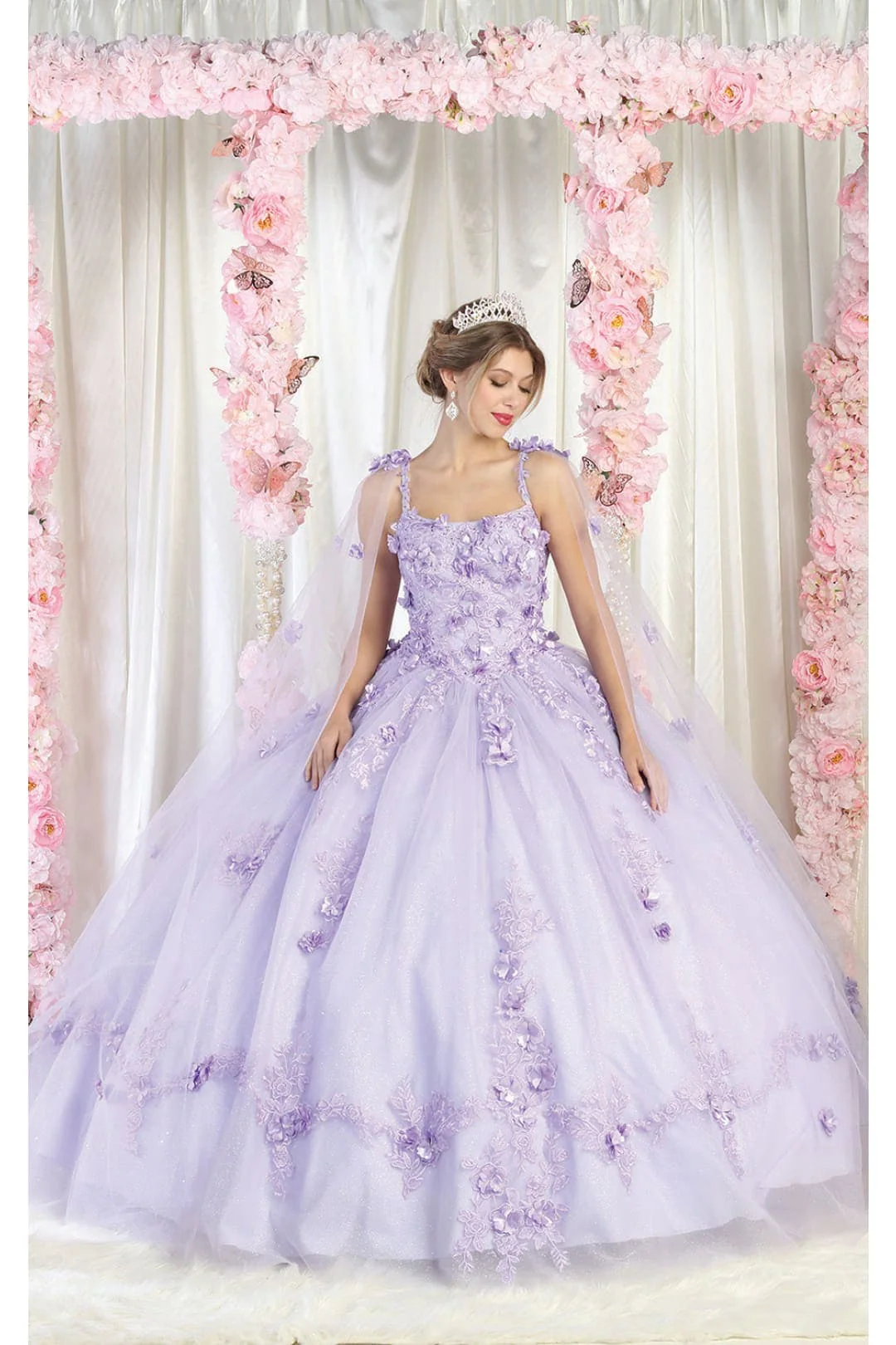 Sweet 16 Birthday Party Dress in Lilac Style Ball Gown - Image 6
