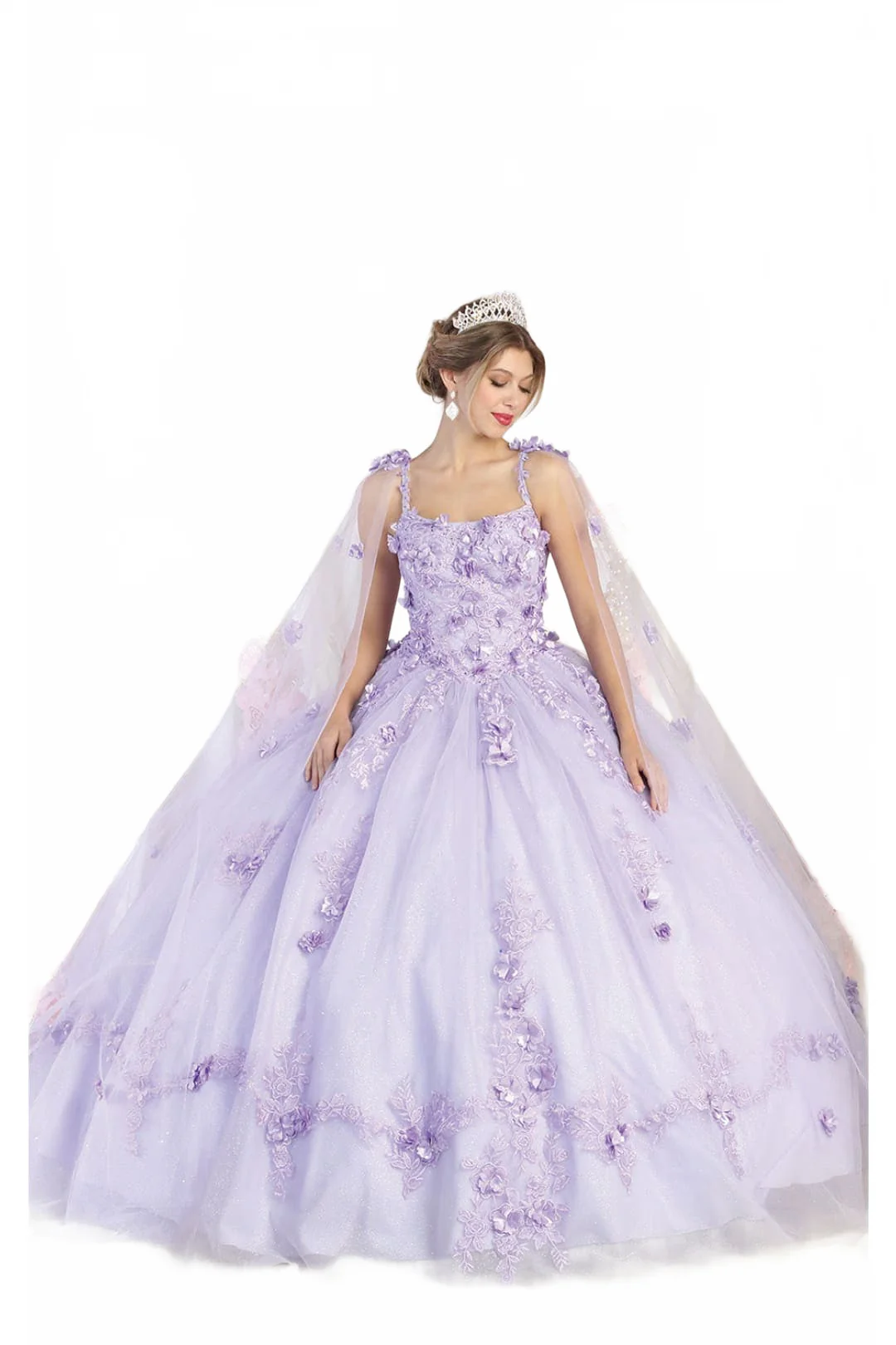 Sweet 16 Birthday Party Dress in Lilac Style Ball Gown - Image 8