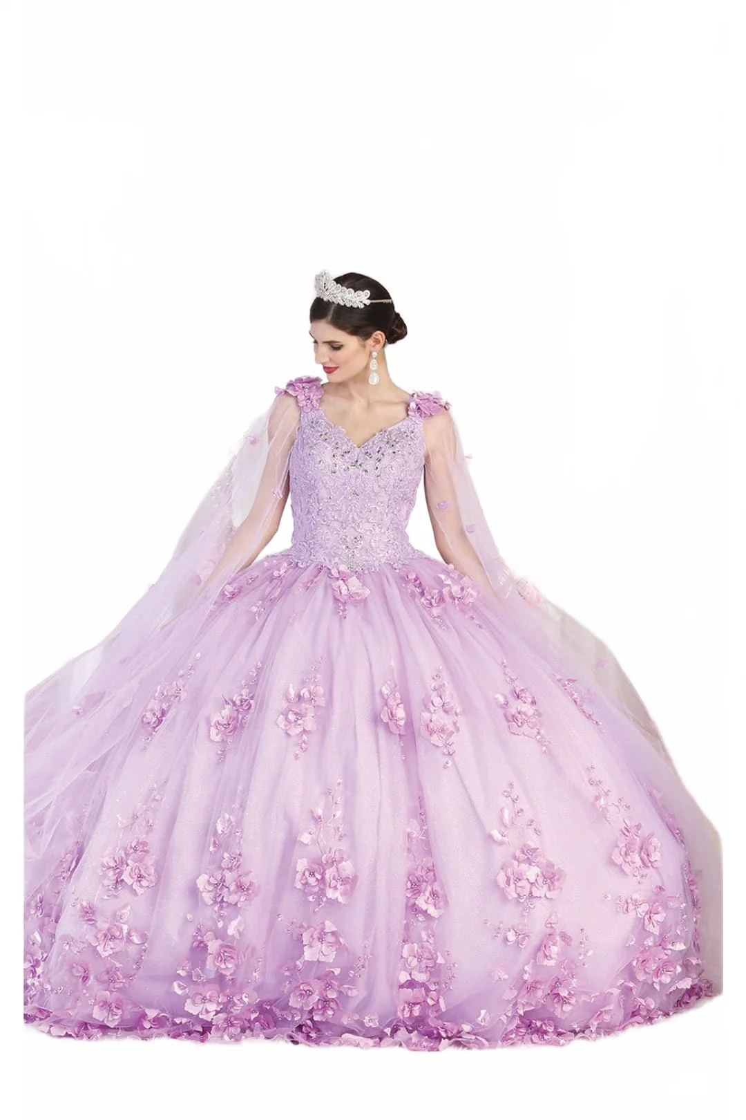 Sweet 16 Birthday Party Dress in Lilac Style LK199 Ball Gown - Image 4