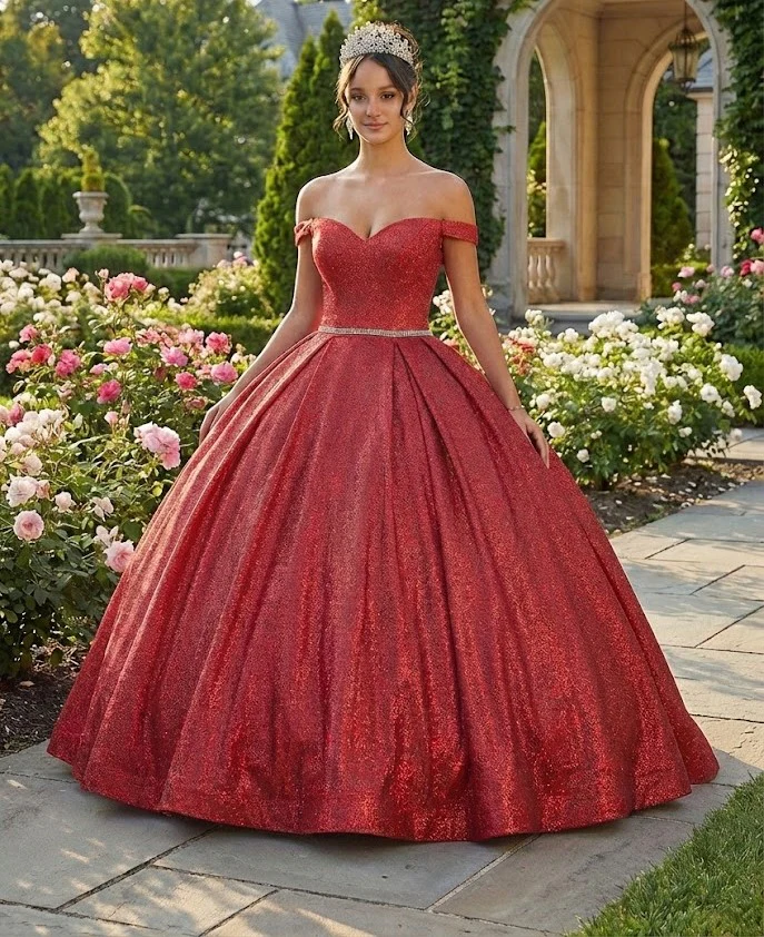 Sweet 16 Birthday Party Dress in Hunter Green Style LK176 Ball Gown - Image 5