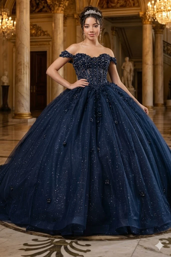 Sweet 16 Dress Off The Shoulder Embellished Ball Gown By Layla K LK278 - Image 3
