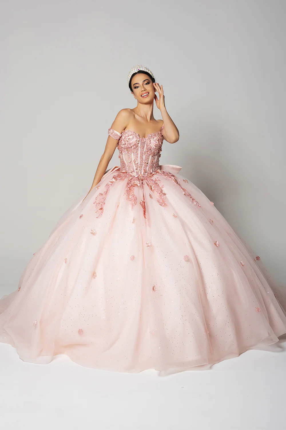 Sweet 16 Dress Off The Shoulder Embellished Ball Gown By Layla K LK278 - Image 7