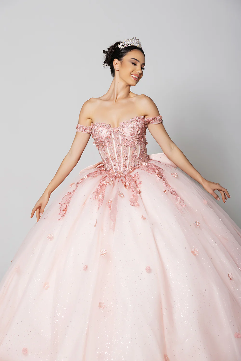 Sweet 16 Dress Off The Shoulder Embellished Ball Gown By Layla K LK278 - Image 8