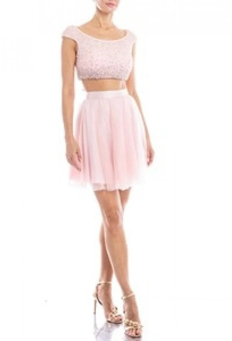 Terani Couture 1521H0100A Elegant Glamorous Prom Two-Piece Short Evening Chiffon Dress - Image 8