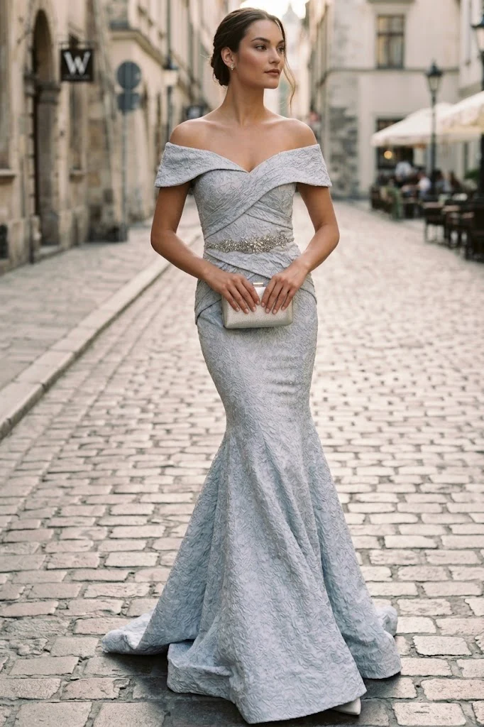 Terani Couture 1812M6657 Sophisticated Evening Off-Shoulder Long Premium Dress - Image 5