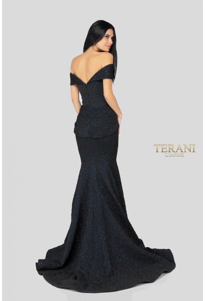 Terani Couture 1812M6657 Sophisticated Evening Off-Shoulder Long Premium Dress - Image 9