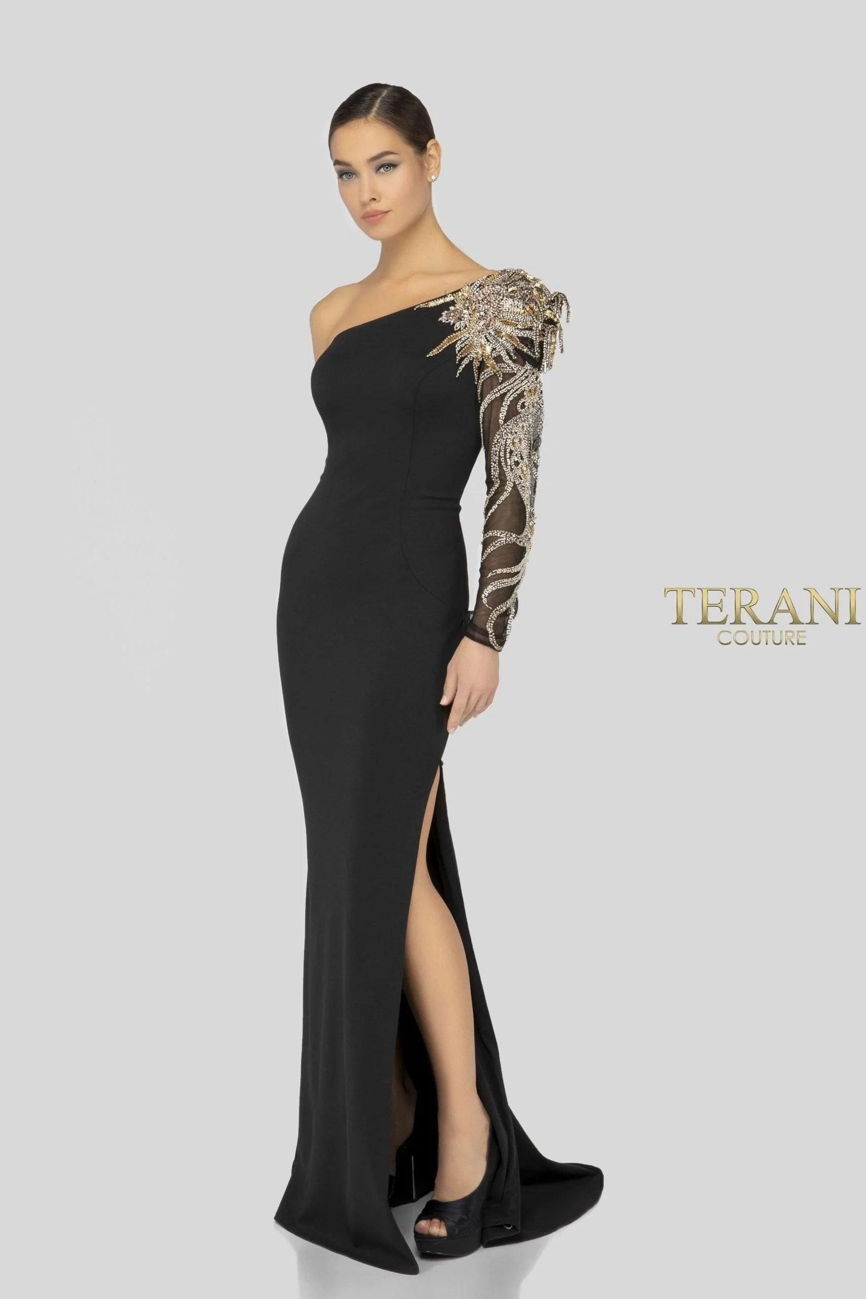 Terani Couture 1911E9094 Elegant Glamorous Sophisticated Prom Long Formal Beaded Dress