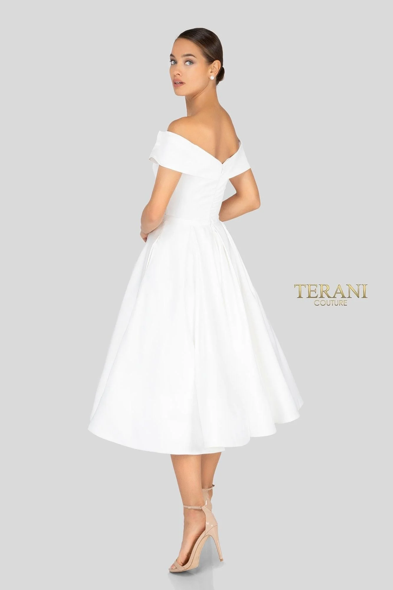 Terani Couture 1912C9656 Glamorous Cocktail Off-Shoulder Evening Premium Dress - Image 2