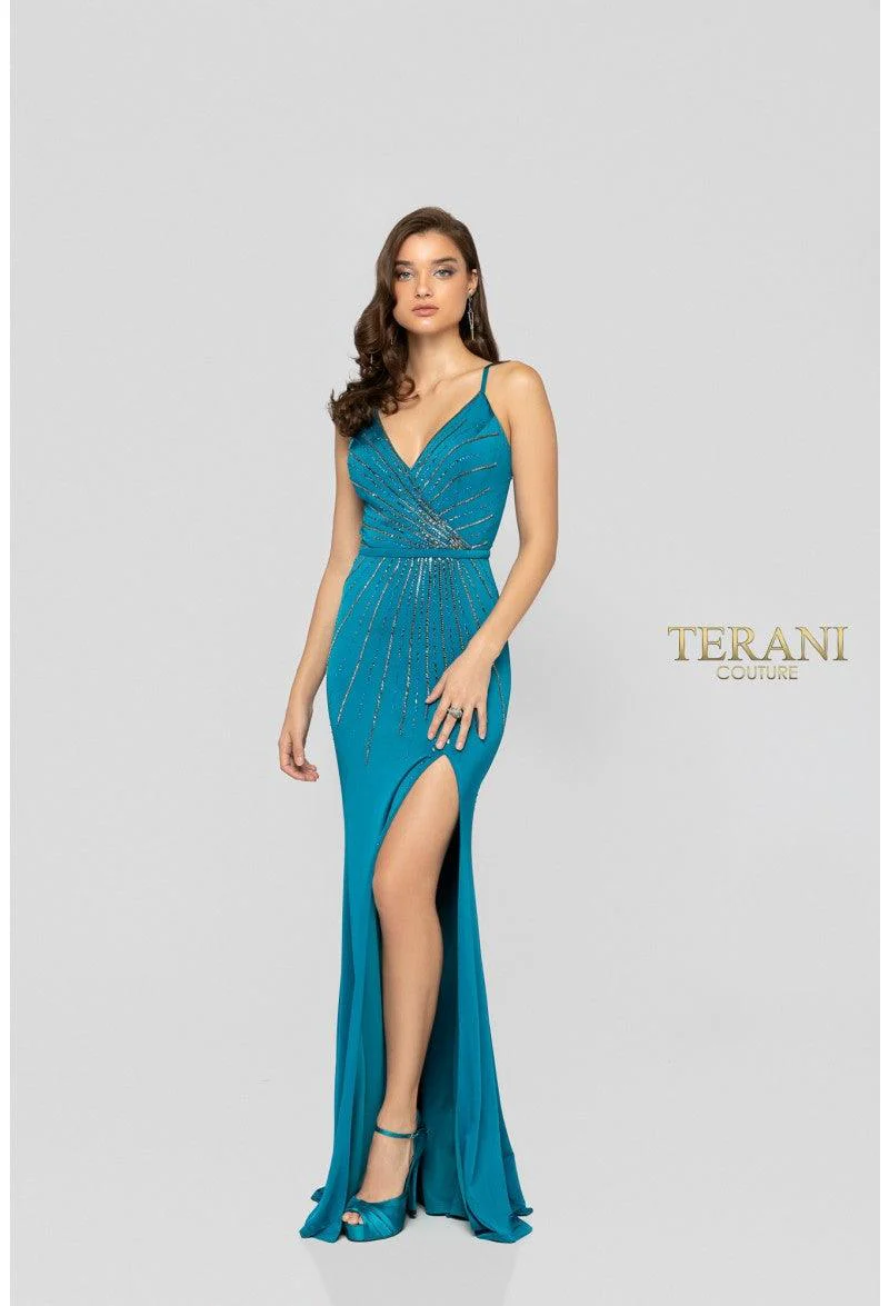Terani Couture 1912P8228 Elegant Sophisticated Formal Prom Evening Premium Dress
