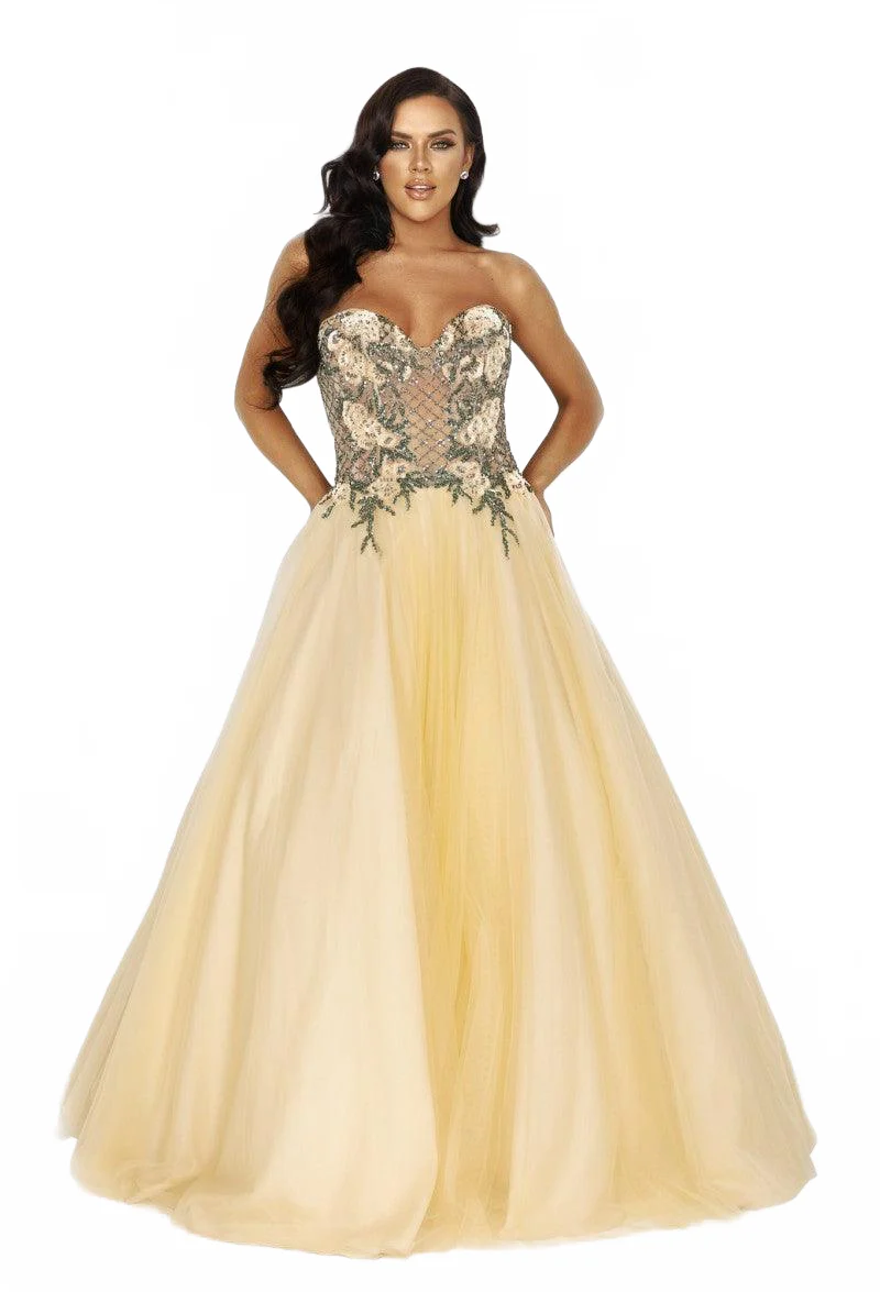 Terani Couture 2011P1149 Glamorous Formal Prom Strapless BallDress Evening Beaded Dress - Image 5